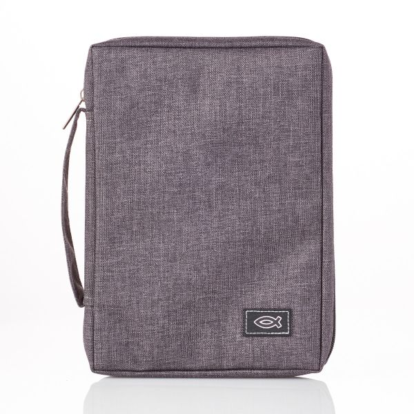 With Fish Badge (Grey)(Small Bible Bag)