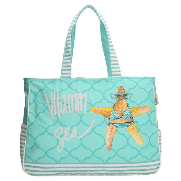 PE-Florence Vitamin Sea Ladies Shopper Bag - Blue