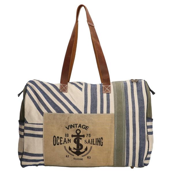 PE-Florence Vintage Ocean Sailing Ladies Shopper Bag - Blue