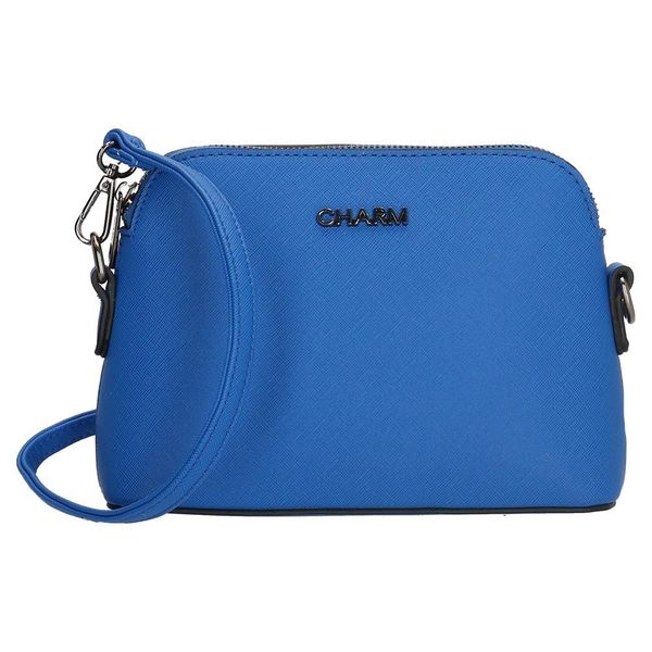 Charm London Birmingham Ladies PU Shoulder Bag - Light Blue