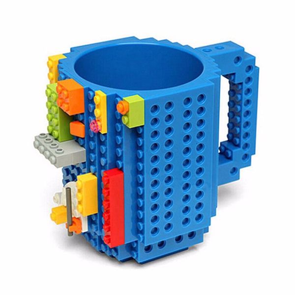 Larry's Build-On Bricks Mug - Blue