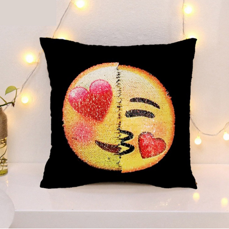 Emoji changing sale pillow