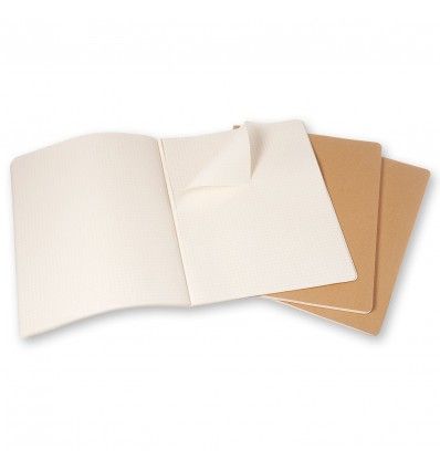Moleskine Cahier Journal Extra Extra Large Squared Kraft Brown