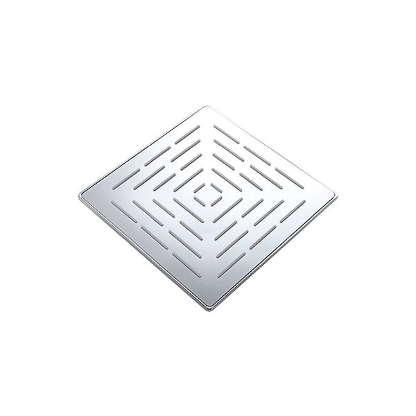 Slimline Stainless Steel Square Showerhead (with design) 8