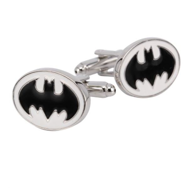 Dashing Dude - Black &amp; White Batman Superhero Cufflinks