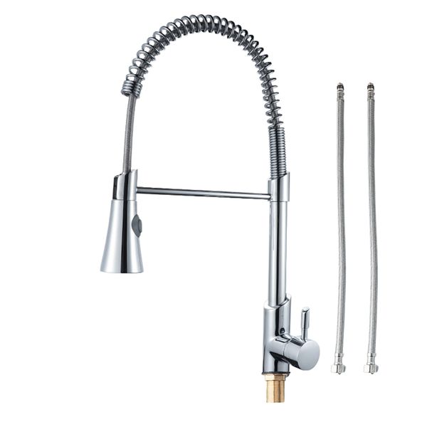 Single Handle Pull Down Sprayer Kitchen Sink Faucet