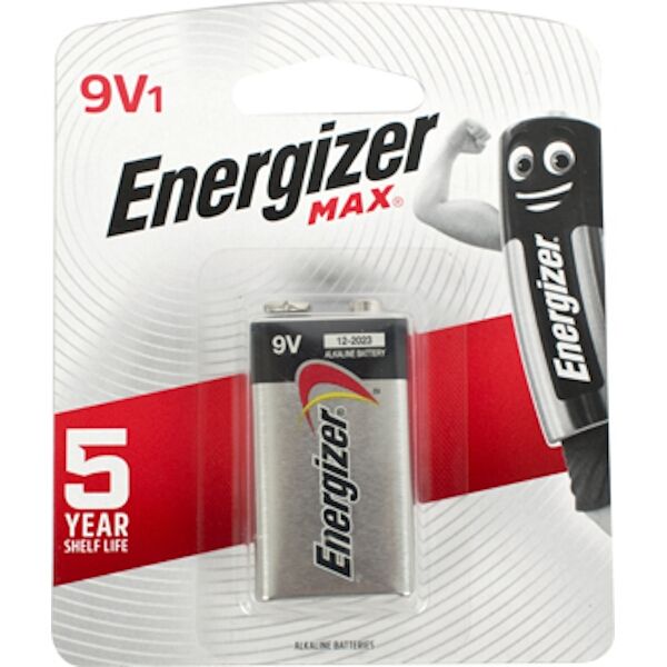 Energizer 9v MAX Alkaline Battery Card 1