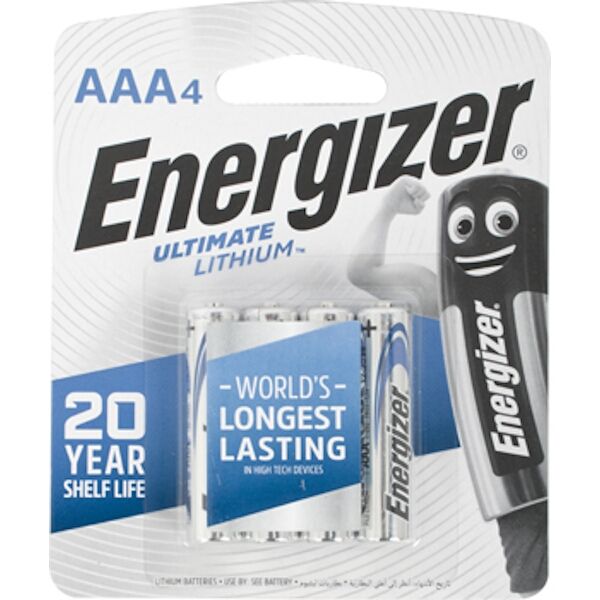 Energizer 1.5v Lithium AAA Battery Card 4