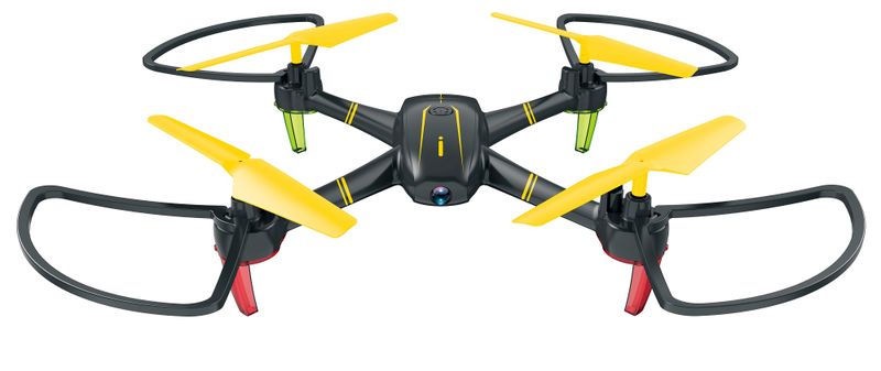 Helicute Petrel WiFi Drone 720p Camera - 28 Min Flying Time Black &amp; Yellow