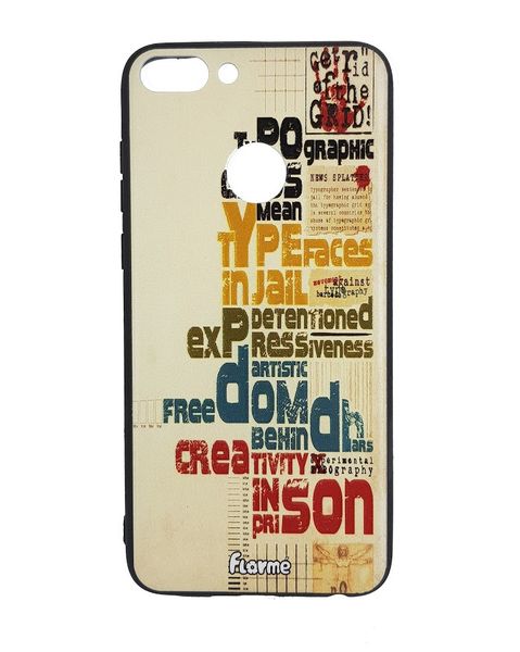 Compatible Cover for Huawei P Smart - Font