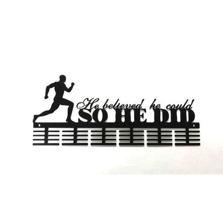 DC Designers He Believed 48 Tier Running Medal Hanger - Black