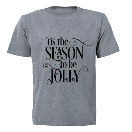 Tis The Season to be Jolly - Kids T-Shirt - Grey