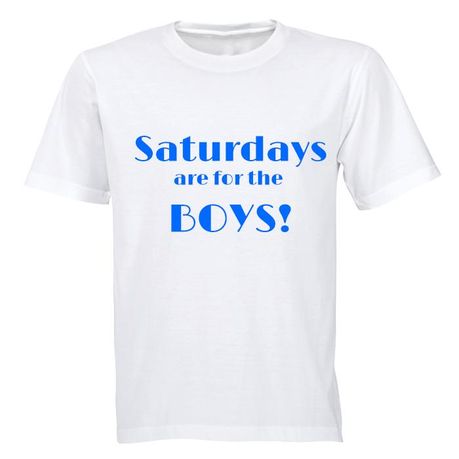 Saturdays are for the Boys! - Kids T-Shirt - White