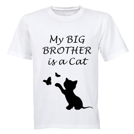 My Big Brother is A Cat! - Kids T-Shirt - White