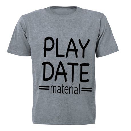 Play Date Material - Kids T-Shirt - Grey