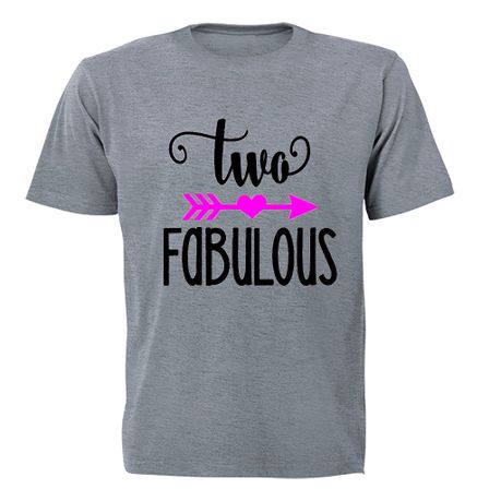 Two Fabulous - Kids T-Shirt - Grey