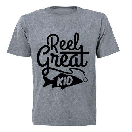 Reel Great Kid - Kids T-Shirt - Grey