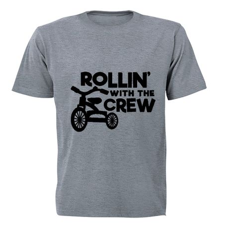Rollin' With The Crew - Kids T-Shirt - Grey
