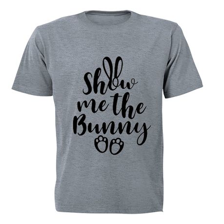 Show Me the Bunny - Easter - Kids T-Shirt - Grey