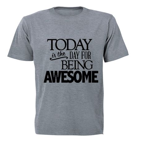 Being Awesome! - Kids T-Shirt - Grey