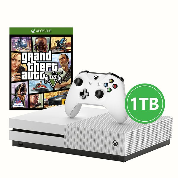 Xbox One S 1TB Console + GTA V (Xbox One)