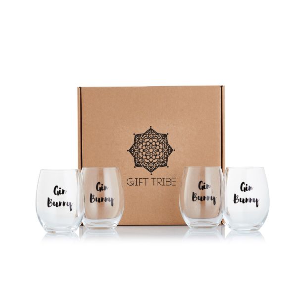 Gin Tribe - Gift Box - 4 X Gin Bunny Tumblers