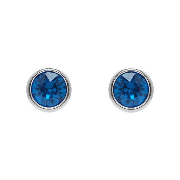 Aura Montana Abetha Crystal Stud Earrings with Silver Plating