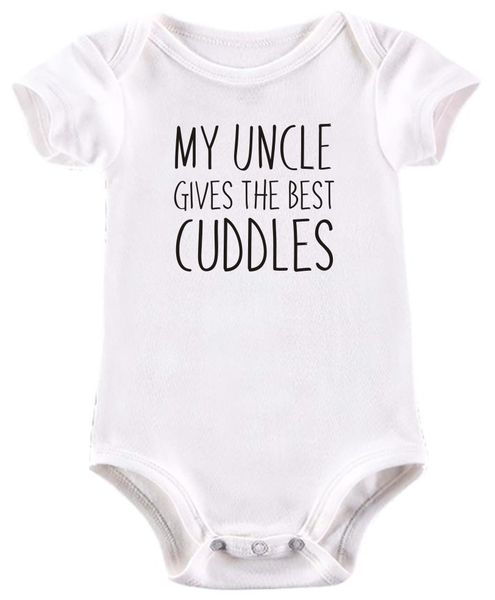 BTSN -My Uncle gives the best cuddles baby grow