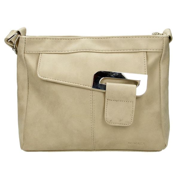 Beagles Serra Ladies PU Leather Shoulder Bag - Sand
