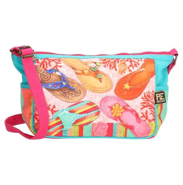 PE-Florence Colourfull Flipflops Ladies Shoulder Bag
