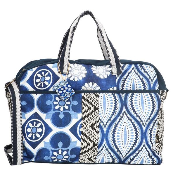 PE-Florence Flipflops on Black&amp;White Ladies Travel Bag