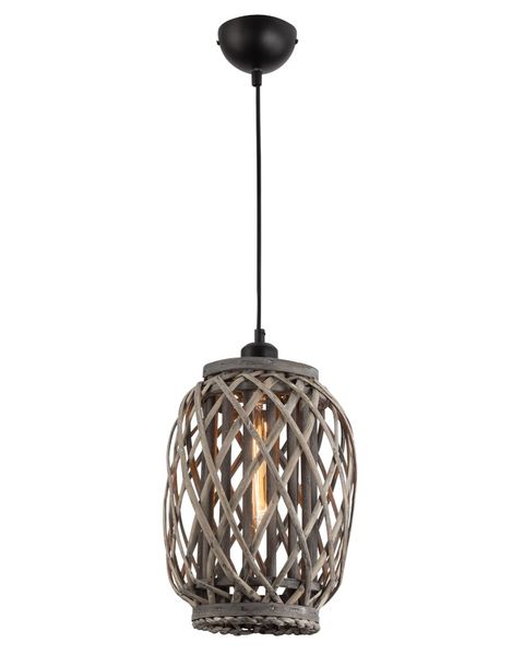 Iron and Rattan Pendant, PEN641