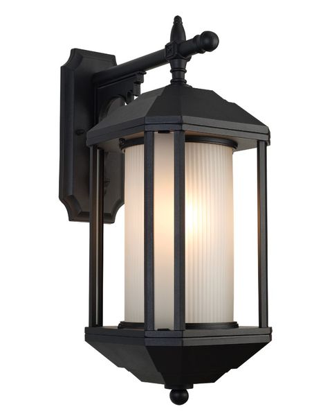 Outdoor Down Facing Aluminium wall light with Frosted Glass L514