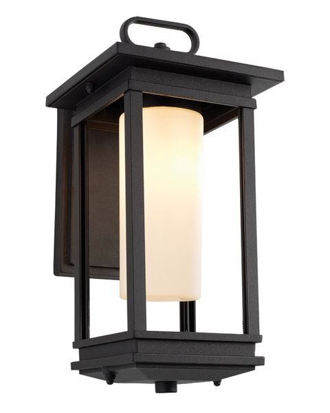 Outdoor Down Facing Aluminium wall light with Frosted Glass L514