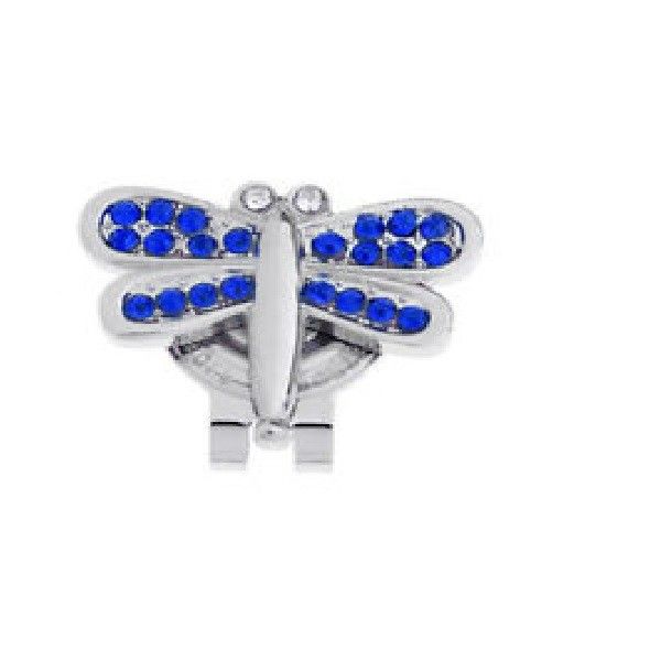 Blue Dragonfly Cap Hat Clip