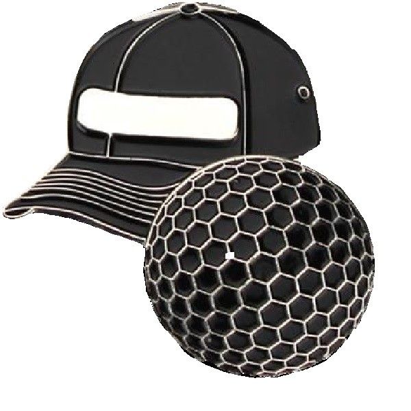 Black Cap Hat Clip