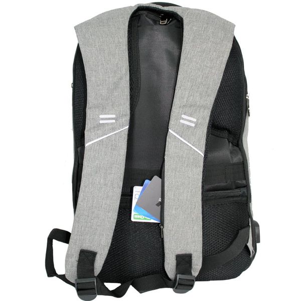 Mason Anti-theft USB Backpack- Grey