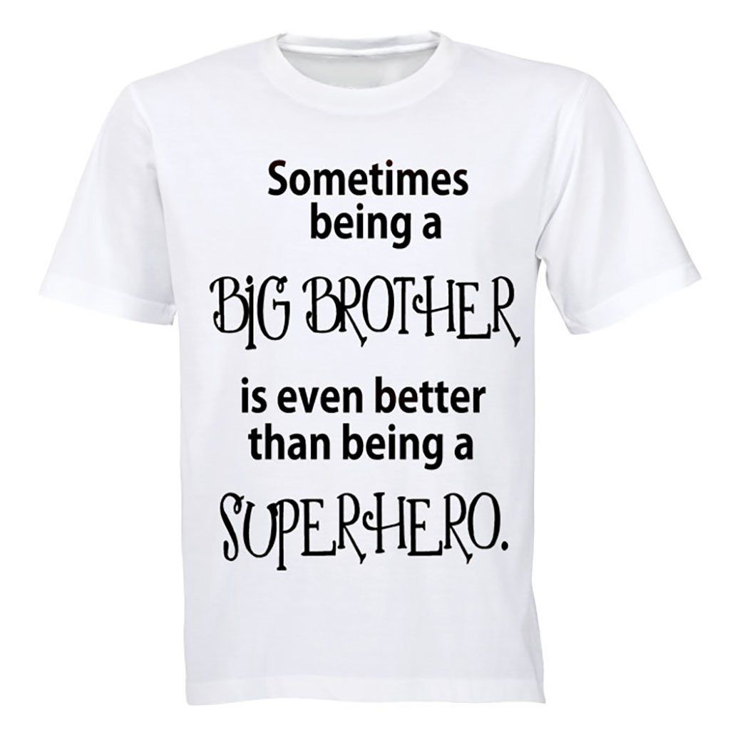 Big Brother - Superhero! - Kids T-shirt - White 