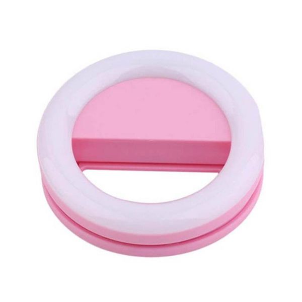 Rk-14 Selfie Ring Light for Mobile Phones Pink