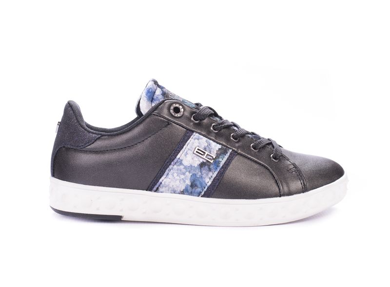 Enrico Coveri Pastel Floral Detailed Sneakers-Black