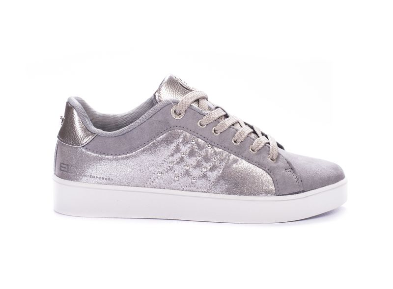Enrico Coveri Women's Embellished Sneakers - Grey