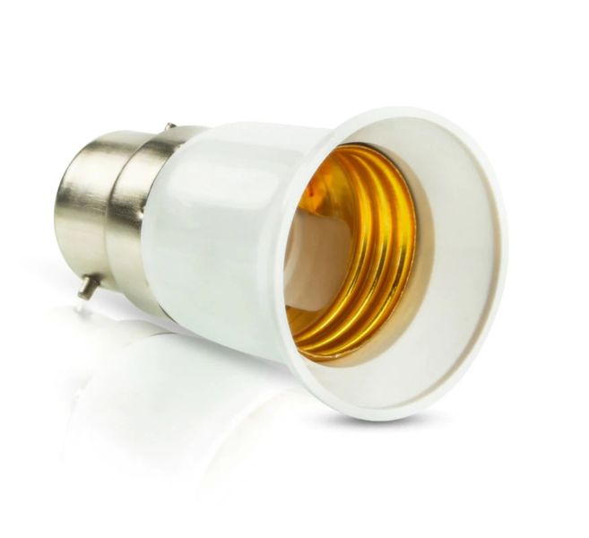 3 Pack LED Converter Light Bulb Lamp Adapter B22 to E27 Base