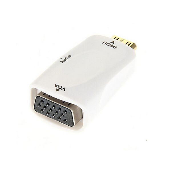 HDMI to VGA Video Converter with 3.5mm Audio Jack Adapter