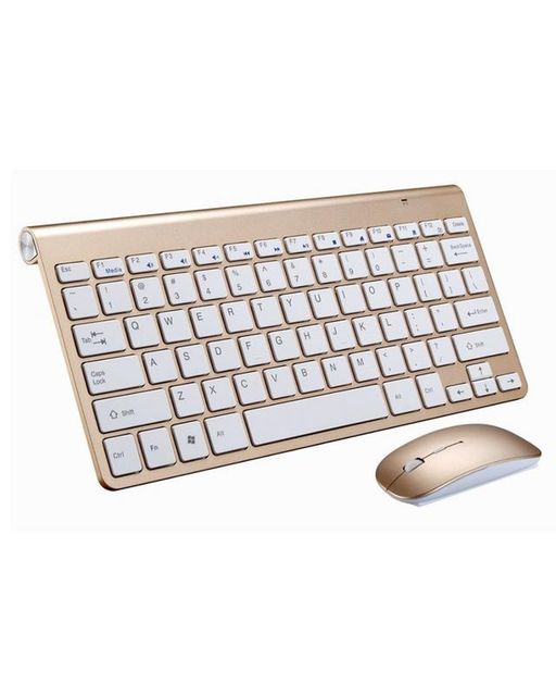 Ulta-thin Design Multimedia Keyboard & Mouse - Rose Gold | Shop Today ...