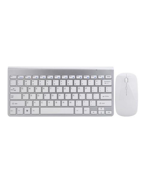 Ulta-thin Design Multimedia Keyboard &amp; Mouse - Silver