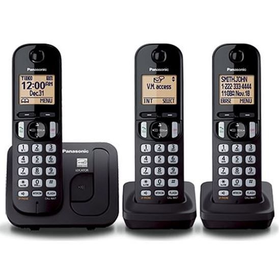 Panasonic KX-TGC213 Digital Cordless Phone with 3 Handsets