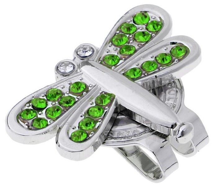 Green Dragonfly Hat Clip