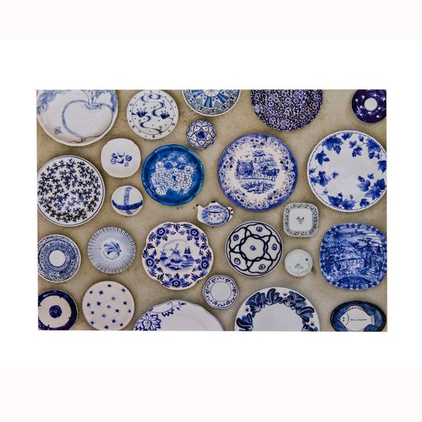 Republic Sourcing Disposable Paper Placemat China Blue Print
