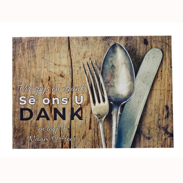 Republic Sourcing Disposible Paper Placemat Vir Spys En Drank Print