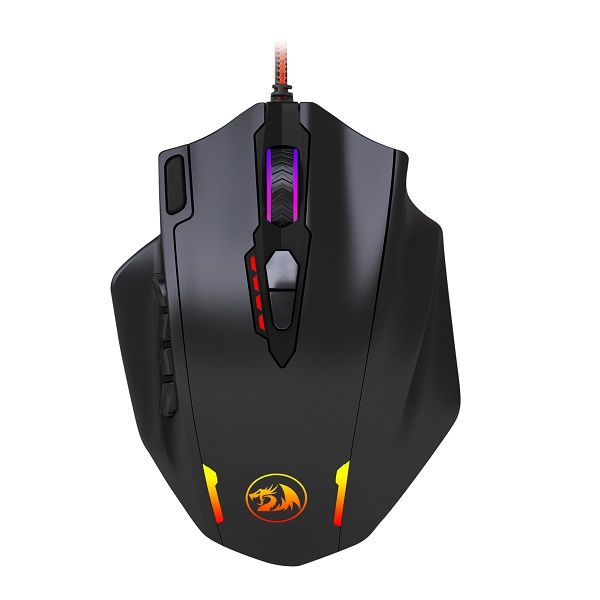 Redragon IMPACT 12400DPI 21-Button Gaming Mouse - Black